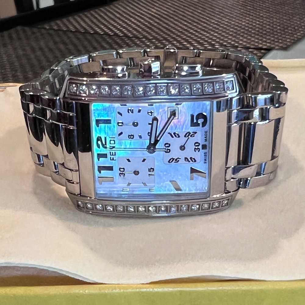 Rare Fendi Classico Diamond Chronograph